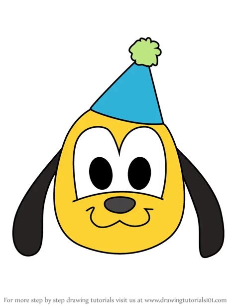 How to Draw Birthday Baby Pluto from Disney Emoji Blitz (Disney Emoji ...