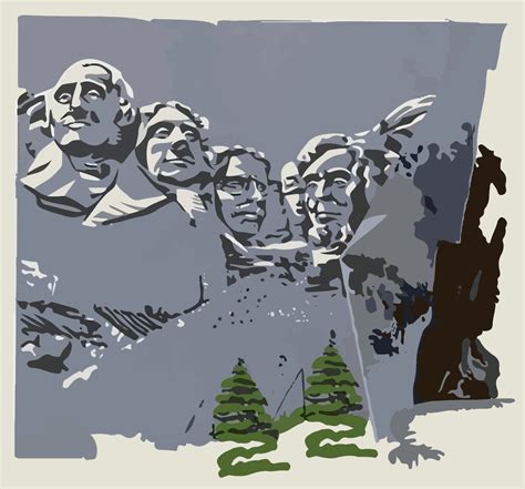 Mount Rushmore in US | Public domain vectors