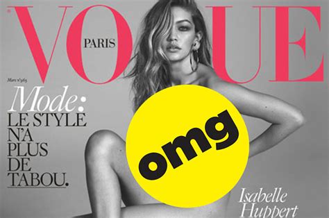 You Need To See Gigi Hadid Naked On The Cover Of French Vogue