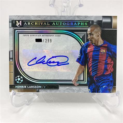 Topps Museum Henrik Larsson Auto