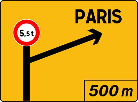 Panneau de signalisation routière KD42