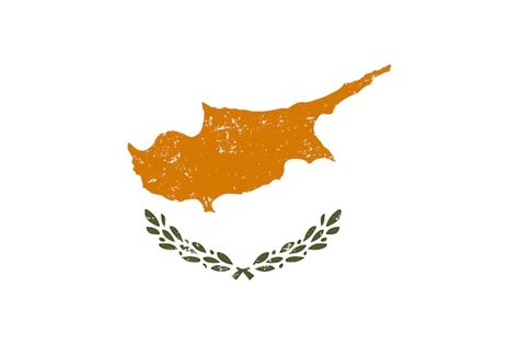 Premium Vector Cyprus Flag Grunge Distressed Style