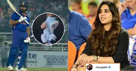 Ritika Sajdeh Emotional Post For Rohit Sharma After He Came Out To Bat With Injured Thumb