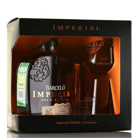 Barcelo Imperial - купить ром Барсело Империал 0.7 л в п/у + 2 стакана ...