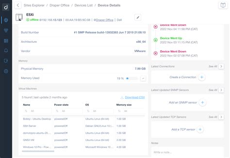 Virtual Machine Monitoring - Domotz