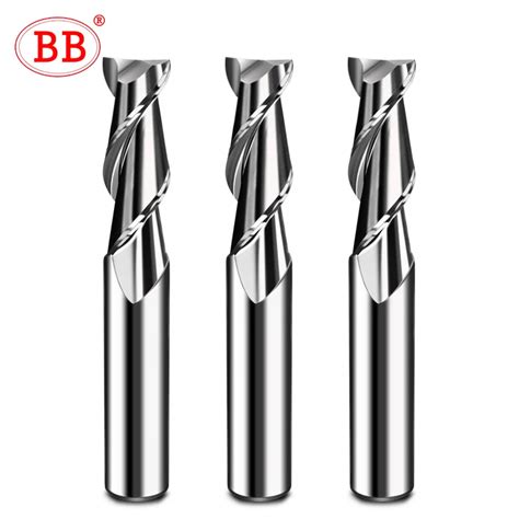 BB 2 Flutes End Mill Solid Carbide Aluminum Cutting Tool CNC Machining