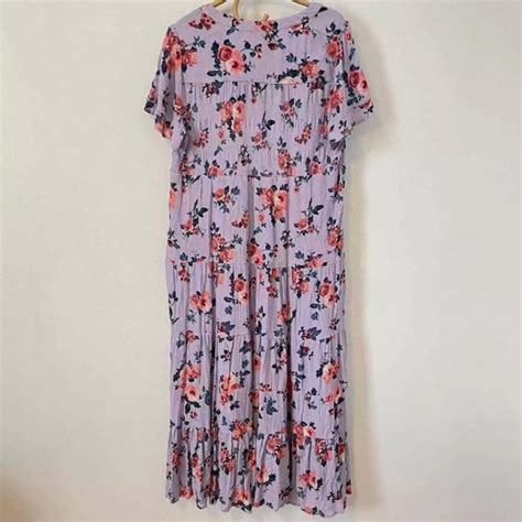 Knox Rose Dresses Knox Rose Lavender Floral Midi Dress Sz Medium