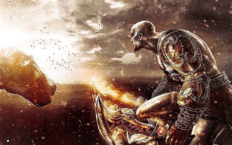 God Of War 3 Kratos Vs Zeus Wallpaper