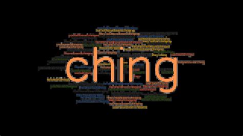 Ching Past Tense Verb Forms Conjugate Ching