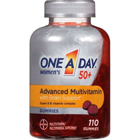 One A Day Womens 50 Advanced Multivitamin With Brain Support Gummies