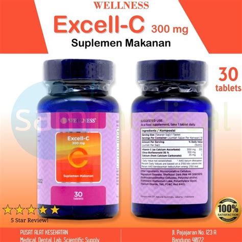 Jual WELLNESS Excel C 300 Mg Vitamin C 30 Tablet Shopee Indonesia