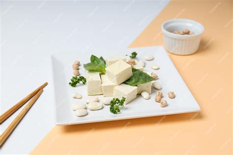 Premium Photo Traditional Component Of Asian Cuisine Tofu Bean Curd