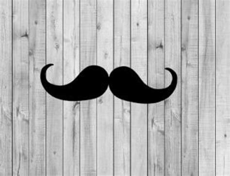 Set of 20 Mustache Stickers, Mustache Vinyl Decal, Mustache Cup ...