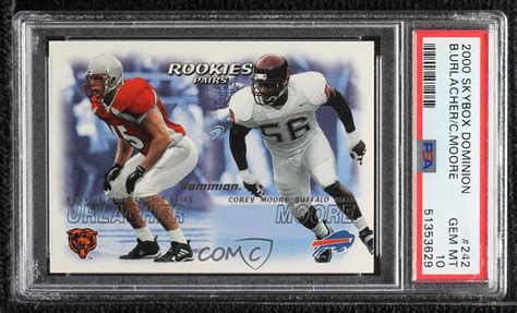 2000 Skybox Dominion Brian Urlacher Corey Moore 242 PSA 10 GEM MT