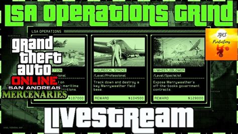 Gta Online Double Money Lsa Operations Grinding Livestream Youtube