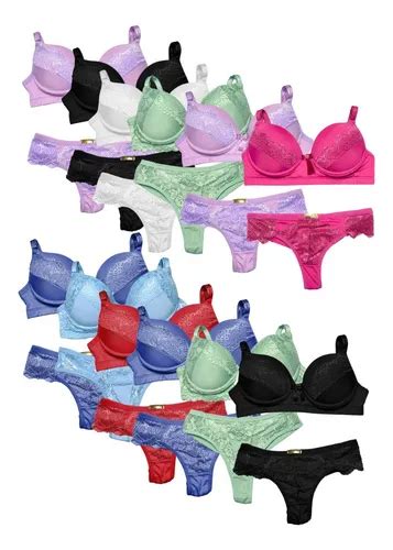 Kit C 10 Conjuntos Lingerie Fio Duplo Premium Sensual Frete grátis