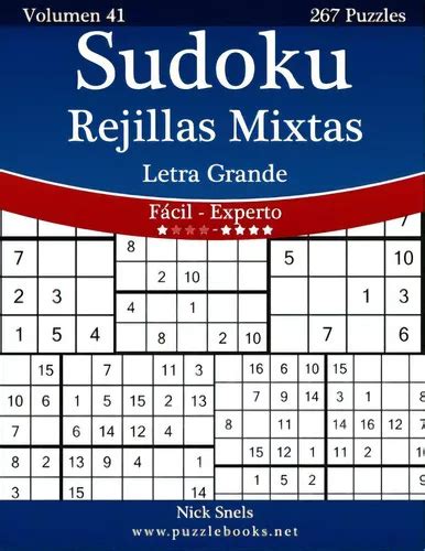 Sudoku Rejillas Mixtas Impresiones Con Letra Grande De F Cil A