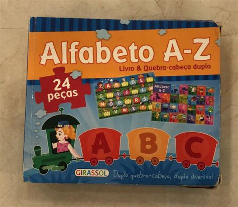 Livro E Quebra Cabeça Duplo Alfabeto De A Z Item Infantil Editora Girassol Usado 55993727