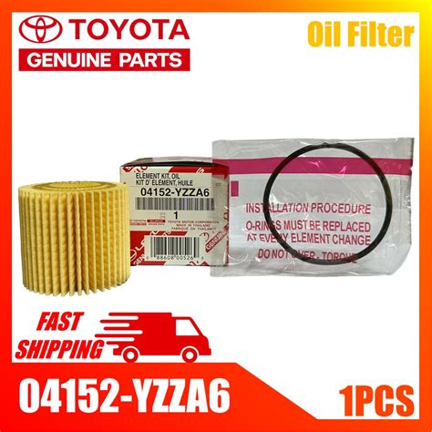 Genuine Toyota Oil Filter 04152 YZZA6 Wish Altis Prius Harrier