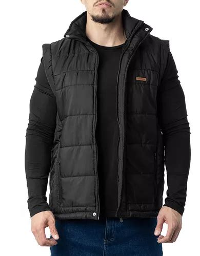 Jaqueta Masculina Puffer Everest Invictus Vira Colete Parcelamento