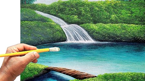 Cachoeira Desenho E Pintura Como Pintar Paisagem Cachoeira T Cnica