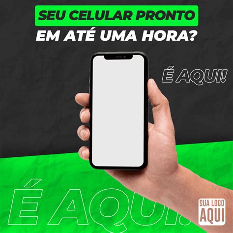 Assistência Técnica Seu Celular Pronto Banner Editável Psd Premium