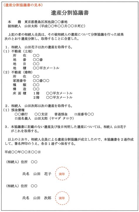 相続 2 遺産分割協議書 爆安プライス