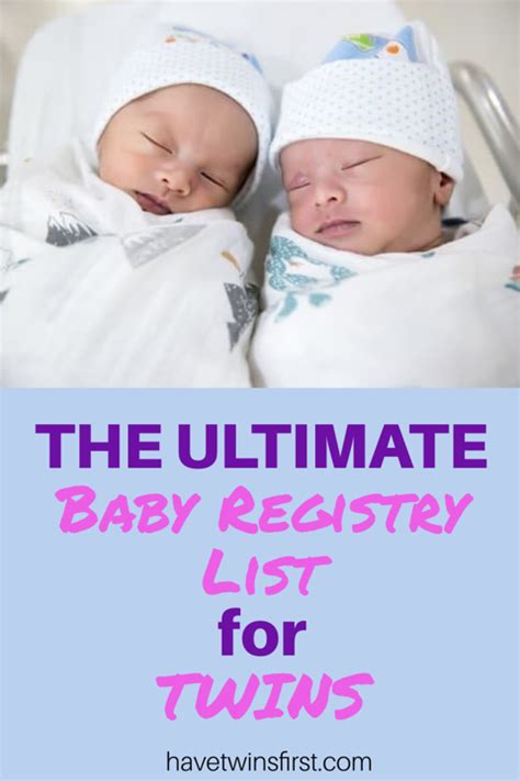 The 1 Twin Baby Gear Registry Checklist Twin Baby Gear Twin Babies