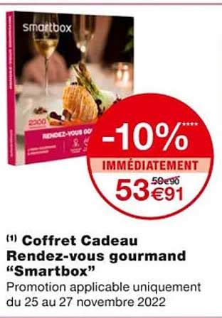 Promo Coffret Cadeau Rendez Vous Gourmand Smartbox Chez Monoprix