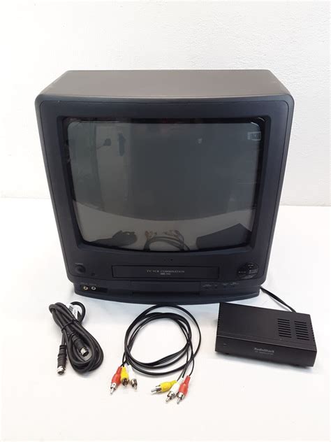 Vtg Sharp Vt G Crt Tv Vcr Combo Retro Gaming Television Works