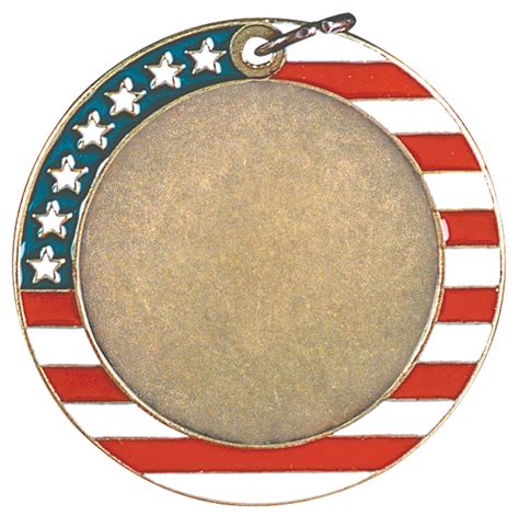 25 Inch American Flag Medallion Ss925