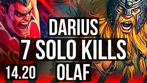 Darius Vs Olaf Top Solo Kills Legendary Eune Master