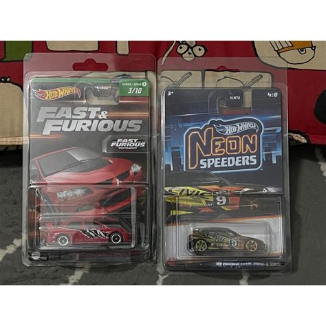 Hot Wheels Lot Of Fast Furious Mitsubishi Lancer Evo IX Neon Speeders Honda Civic Type