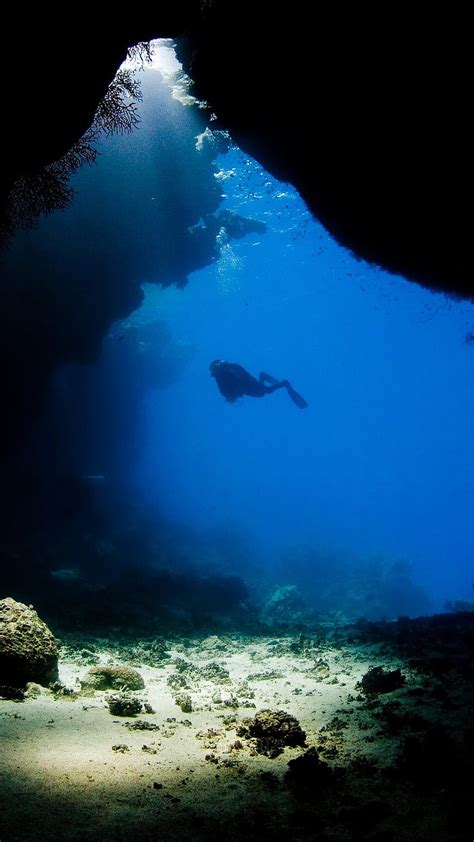 Cave Diving Iphone Scuba Hd Phone Wallpaper Pxfuel