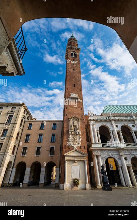 Torre Bissara Clock Tower Piazza Dei Signori Vicenza Veneto Italy