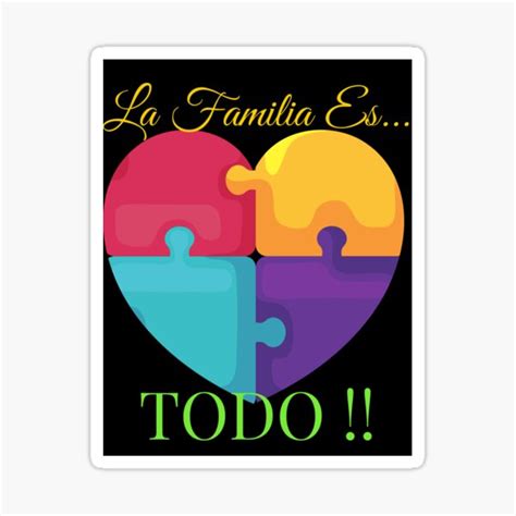 La Familia Es TODO Sticker For Sale By SunMoonBeyond Redbubble