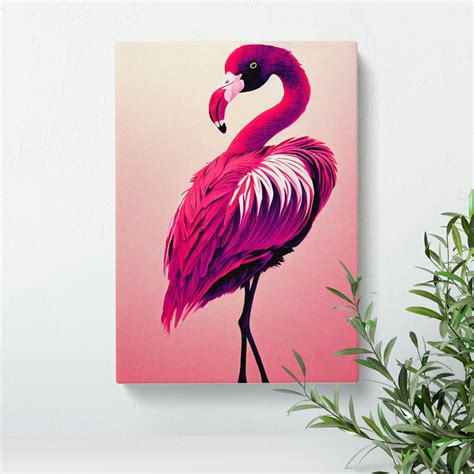 Bay Isle Home XC1022 2395X Handsome Flamingo Wrapped Canvas Graphic