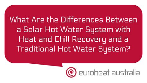 What Are The Differences Between A Solar Hot Water System With Heat And Chill Recovery And A
