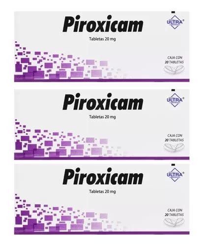 Cajas De Piroxicam Ultra Mg Tabletas Cu Mercadolibre