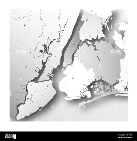 Mappa Di New York City Foto E Immagini Stock In Bianco E Nero Alamy