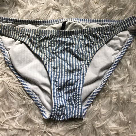 J Crew Swim Jcrew Seersucker Bikini Bottoms Poshmark