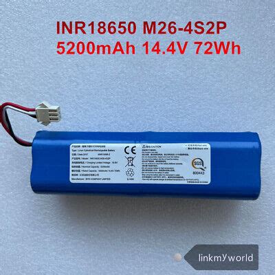 BYD INR M26 4S2P 5200mAh 72Wh 14 4V Original Vacuum Cleaner Battery 3