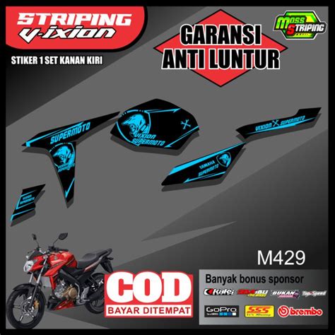 STIKER STICKER STRIPING VIXION NEW ADVANCE NVA VARIASI SETIKER SEMI