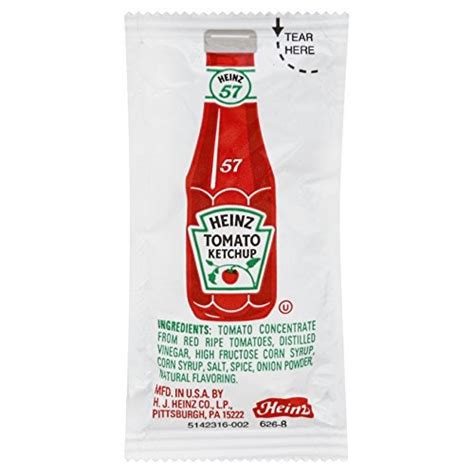 Heinz Ketchup Single Serve Packets (9 g Packets, Pack of 1500) Reviews 2019