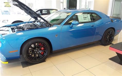 2016 Dodge Challenger Srt Hellcat Coupe B5 Blue Pearl 6 2l V8 Supercharged