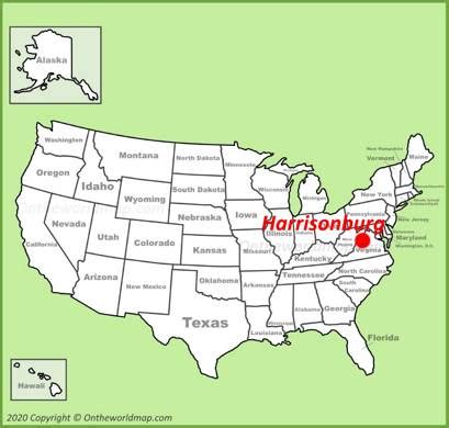 Harrisonburg Map | Virginia, U.S. | Discover Harrisonburg with Detailed ...