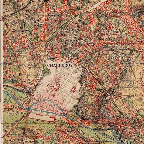 Charleroi En 1873 Carte Topographique Free Photo Rawpixel