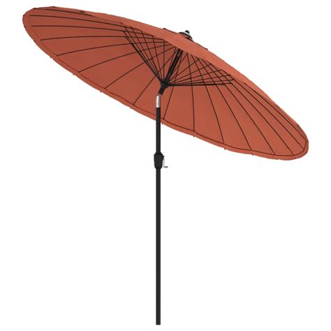 Vidaxl Garden Parasol With Aluminium Pole Cm Terracotta Vidaxl Ie