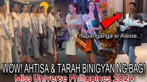 Wow Ahtisa Tarah Binigyan Ng Bag Sa Miss Universe Philippines