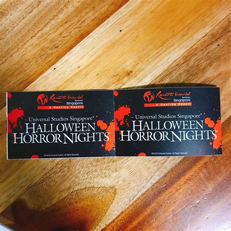 Uss Halloween Horror Nights Ticket Tickets And Vouchers Event Tickets